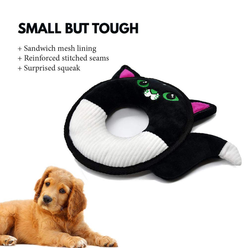 [Australia] - HugSmart Pet Tuffy Cutie | Plush Squeaky Dog Toy | Stuffed Interactive Toy for Chewers| Indestructible Durable Tug and Fetch Toy for Small and Medium Breeds Tuffy Cutie Cat 