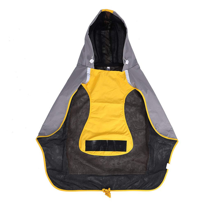 CENGYIUK Dog Raincoat with Hood & Collar Hole & Safe Reflective Strips, Rain/Water Resistant - Size S to XXL Available - Stylish Premium Dog Raincoats (M(Chest:60-72cm，Back:50cm，Neck:38-44cm)) - PawsPlanet Australia