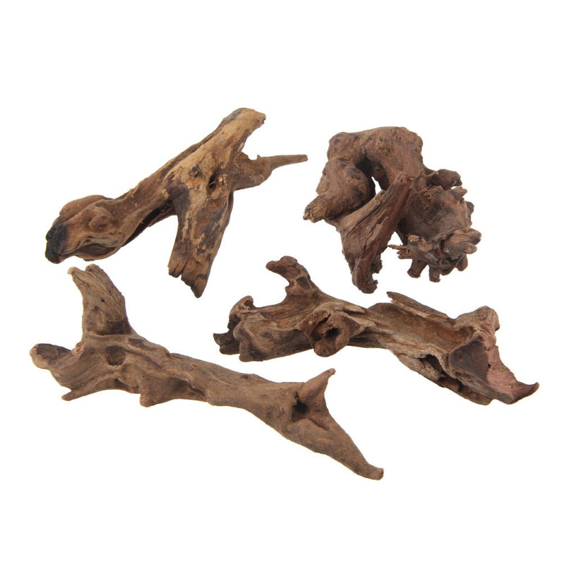 emours Natural Driftwood Branches Reptiles Aquarium Decoration Assorted Size,Small,4 Pieces - PawsPlanet Australia