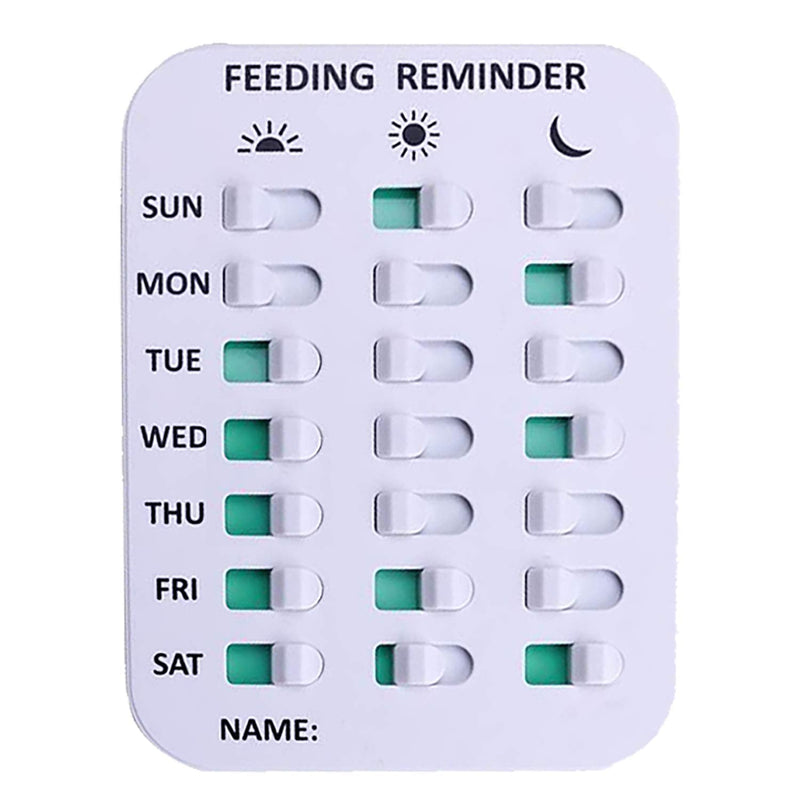 RBD Health Dog Feeding Reminder, Magnetic OR Double Sided Adhesive Application, Reminder with Weekdays AM/PM Indicators to Track and Prevent Over or Under Feeding of Pets - PawsPlanet Australia