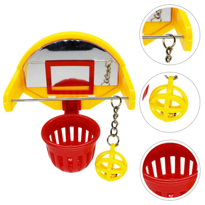 POPETPOP Bird Toys Bird Training Basketball Toys Parrot Chew Ball Foraing Toy Education Play Gym Playground Activity Toys - PawsPlanet Australia