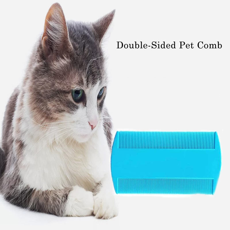 3 Pieces Rabbit Grooming Kit,Guinea Pig Grooming Kit with Rabbit Grooming Brush Comb, Rabbit Hair Brush, Double Sided Pet Comb for Rabbit Guinea Pig and Other Small Animals Supplies (Blue) - PawsPlanet Australia