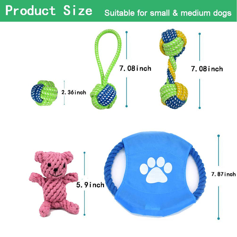 Dog Rope Toys Puppy Toys Dog Chew Toys Dog Interactive Toy for Small/Medium Dogs - PawsPlanet Australia