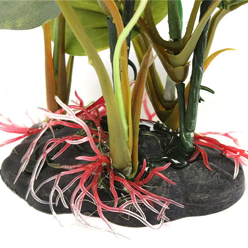 ANCLLO Aquarium Plastic Plant, Artificial Plant Lifelike Water Grass Decoration for fish tank - PawsPlanet Australia