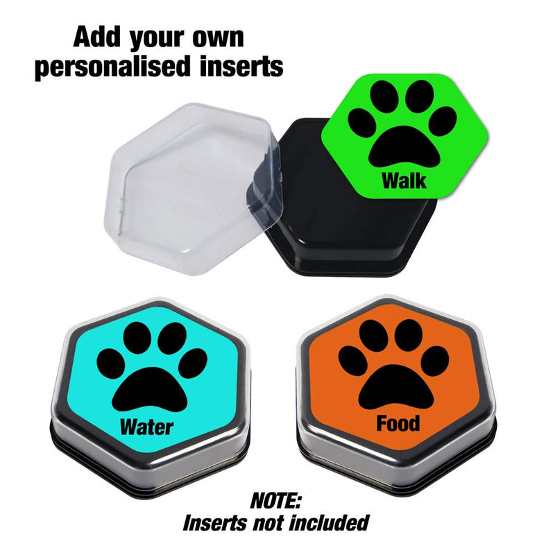 Talking Products, Recordable AAC Talking Sound Buttons for Dogs and Cats Training, 80 Seconds Recording, Pack of 4, with Removeable Clear Cover. - PawsPlanet Australia