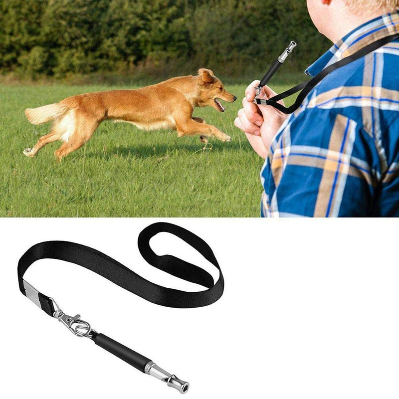 Qiajie 3 PCS Portable Professional Dog Training Whistles Adjustable Professional Pitch Ultrasonic Dog Training Whistle with Lanyard for Dog Training - PawsPlanet Australia