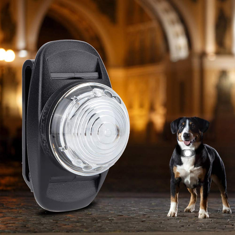 Dog LED Luminous Collar Waterproof ABS Pet Night Anti-lost Collar Light up Collar Adjustable Pets Collar Light Dimmable Dog Ornament(White) White - PawsPlanet Australia