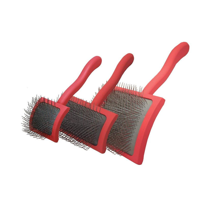 Chris Christensen Big G Dog Slicker Brush, Groom Like a Professional, Fluff Detangle Style, Saves Time Energy, Coral, Large L - PawsPlanet Australia