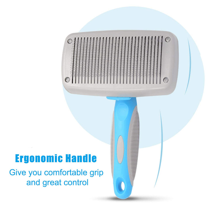 [Australia] - UPSKY Dog Brush Self Cleaning Dog Slicker Brush Pet Grooming Shedding Tool Brush Cat Brush, Gently Removes Loose Undercoat, Mats and Tangled Hair for Short and Long Hair 