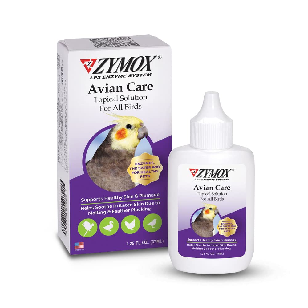 ZYMOX Avian Care Topical Solution w/o Hydrocortisone - 1.25 oz - PawsPlanet Australia