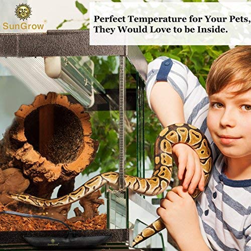 [Australia] - SunGrow Reptile Tank Heater Adhesive Pad, Keeps Cold-Blooded Pets Healthy, Alternative Heat Source, 24-Hour Under Tank Terrarium Heating Mat 