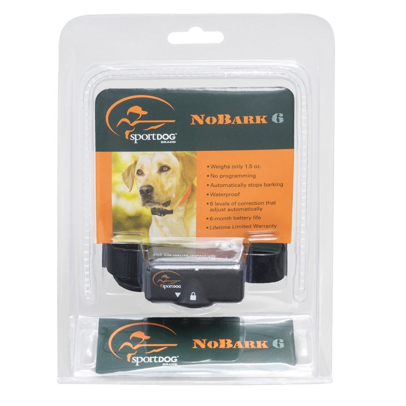 [Australia] - SportDOG Brand NoBark 6 - Waterproof Bark Control Collar with 6 Levels of Static - No Programming Required 