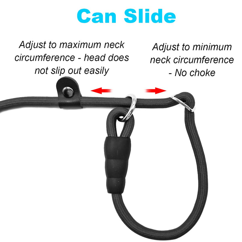 Mycicy Dual Slip Lead Dog Leash , Rope Dog Training Leash for 2 Dogs, No Tangle Double Dog Lead for Small Medium and Large Dogs Gentle Behavior Training and Walking Black - PawsPlanet Australia