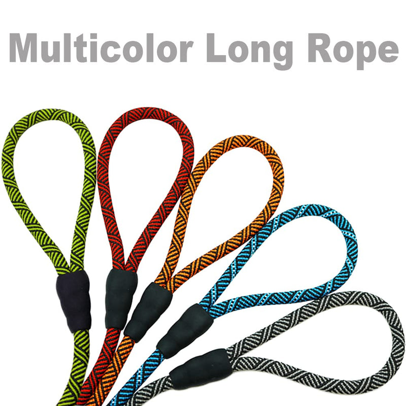 Mycicy Long Rope Leash for Dog Training 12/15/22/30/36/50/60/80/100ft, Check Cord Recall Training Agility Lead for Large Medium Small Dogs, Great for Training, Playing, Camping, or Backyard 8mm*12ft Black - PawsPlanet Australia