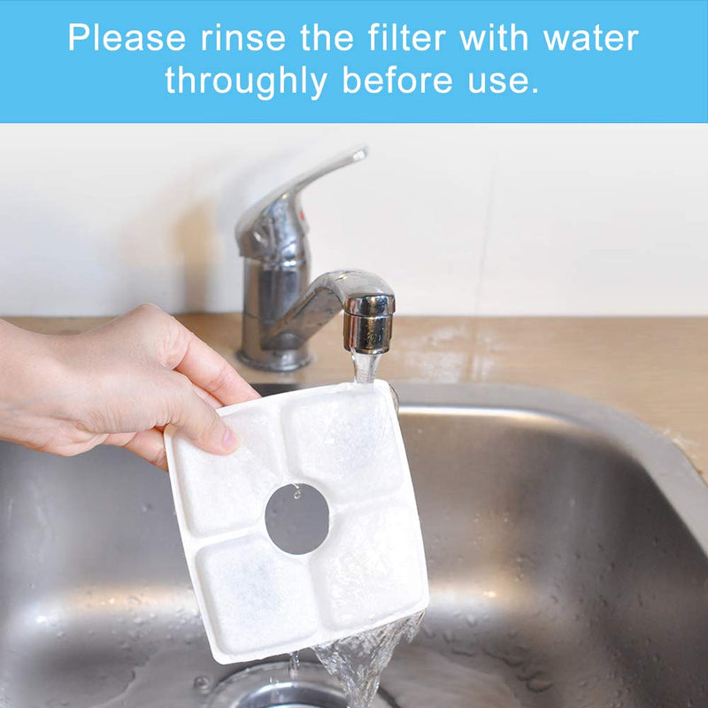 [Australia] - Pet Fountain Filters, 8 Packs Cat Fountain Replacement Filter, Carbon Replacement Filter for 84oz/2.5L Automatic Pet Fountain Cat Water Fountain Dog Water Dispenser 