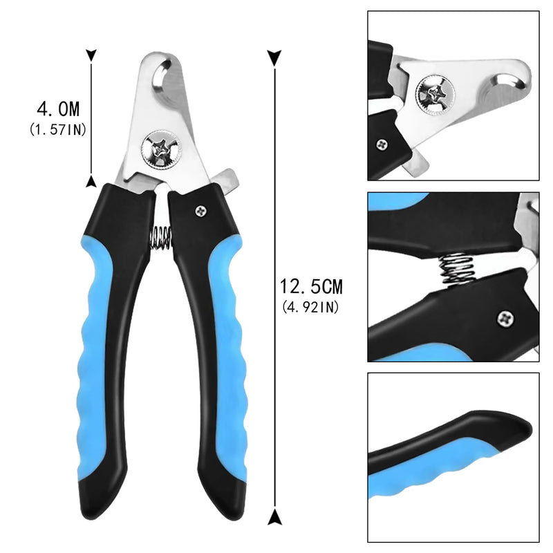 SYQZMYA Professional Nail Scissors for Dogs and Cats, stainless steel claw scissors for dogs, with safety protection claw scissors for cats, suitable for claw care nail scissors pets - PawsPlanet Australia