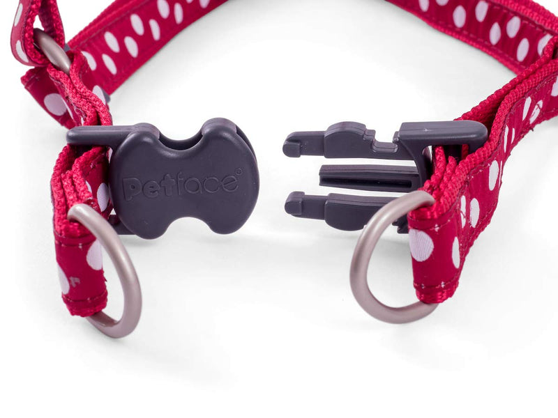 Petface Dog Harness, Medium, Cherry/White - PawsPlanet Australia