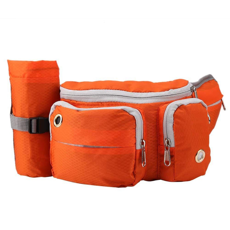 [Australia] - Pet Treat Training Pouch Portable Dog Treat Waist Bags Dog Training Snack Reward Bag Pet Outdoor Snack Storage Bag orange 