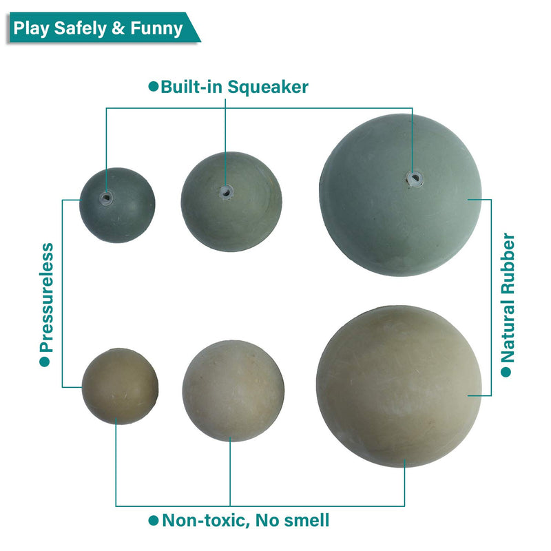 [Australia] - AMA SPORT Pet Dog Squeak Toy Tennis Balls for Dogs Size 2.0,2.5 4.0 inch-2/4/12 Balls Pack Dog Sensitive Colour for Small Puppy to Large Dogs,Chewers 204 