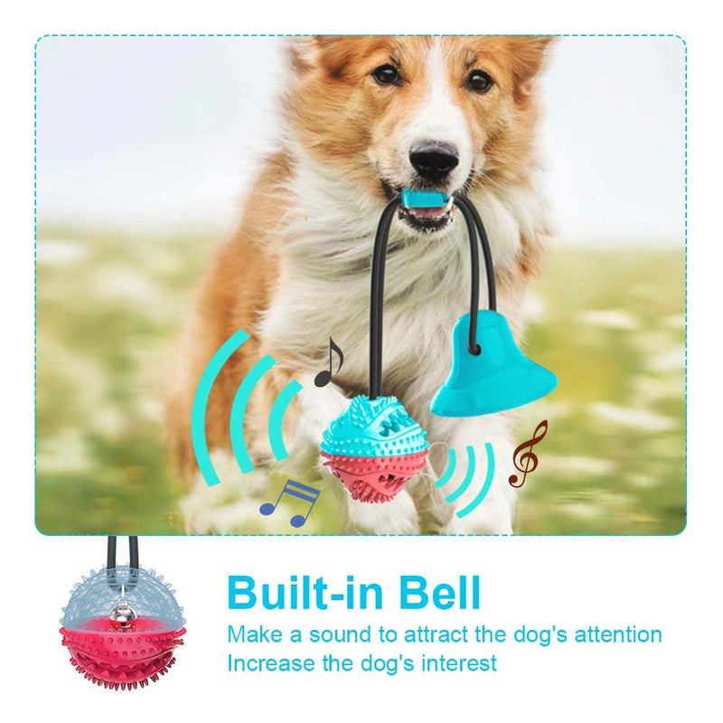 Rope ball cleaning teeth Suction Cup Dog Toy, Pet Molar Bite Toy, Dog Chew Toys, Interactive Pet Treat Ball for Chewers and Toothbrush, Dog Multifunction Interactive Ropes Toys - PawsPlanet Australia