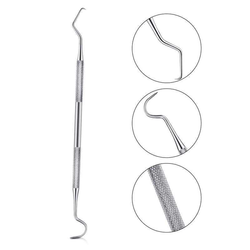 BBTO 6 Pieces Dental Tartar Scraper Tool Double Sided Dental Scraper Stainless Steel Tartar Remover for Pet Teeth Cleaning Stains Remover Tools - PawsPlanet Australia