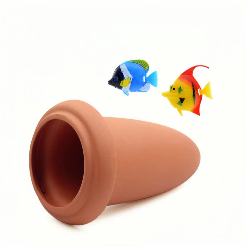 7 Inches Fish Breeding Cone Cave Spawning Slates Ceramic Spawning Breed Cone for Discus Fish and Angelfish Plecos Cichlids Fish Breeding Cones Cave - PawsPlanet Australia