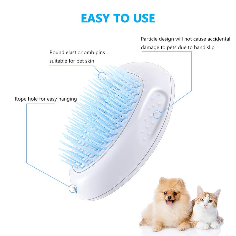 [Australia] - SYOSIN Dog Brush and Cat Brush,Pet Self Cleaning Slicker Brush for Shedding,Professional Pet Hair Comb for Home Grooming 