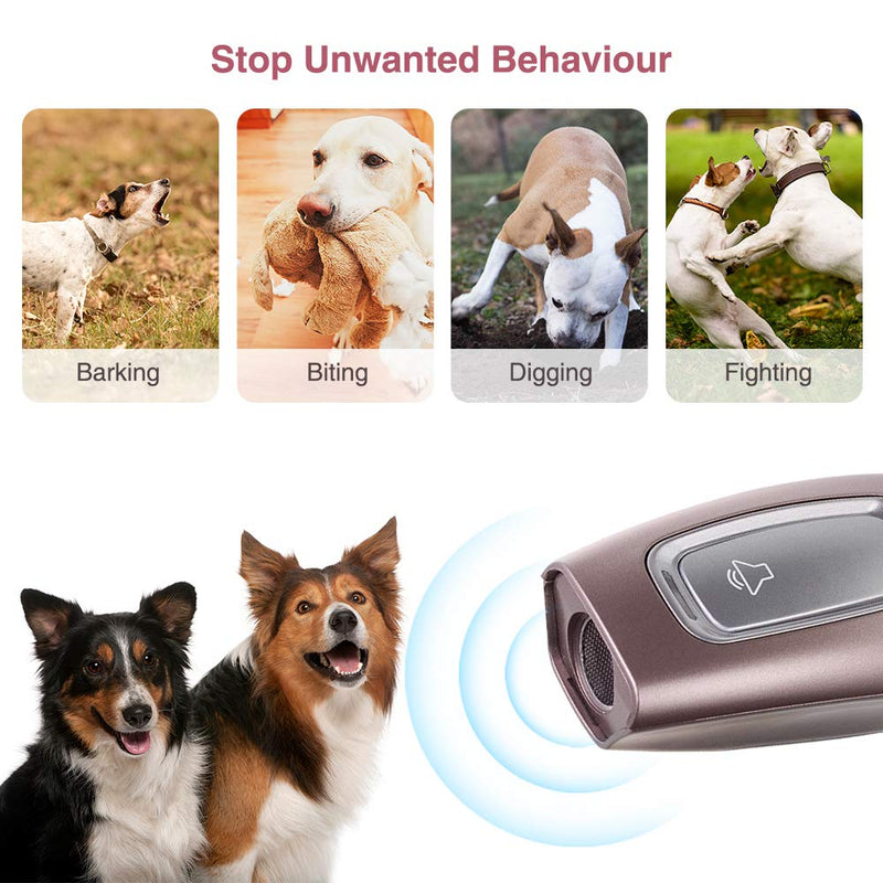 Handheld Anti Barking Device, Ultrasonic Stop Dog Barking Deterrent Dog Bark Control With LED Indicate, Anti Bark Device Safe Training Tool for Dogs 16.4 Ft Range Dogs Bark Stopper Indoor Outdoor - PawsPlanet Australia