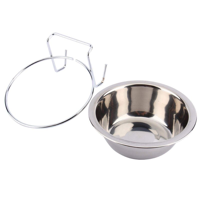 SALUTUYA Yosoo Stainless Steel Hanging Pet Cage Bowl Diner Pet Bird Cat Dog Rabbit Food Water Bowl with Hook Holder (M) - PawsPlanet Australia