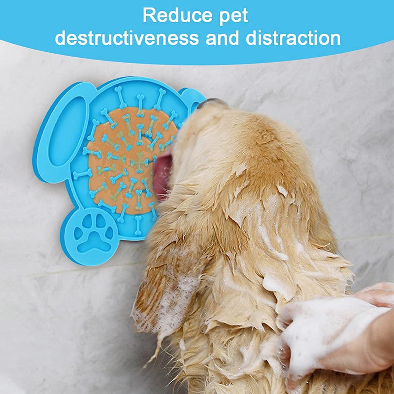 Maotrade Licky Mats for Dogs 8 Inch Large Puppy Dog Lick Mats with Suction Dog Treat Slow Feeding Mat for Pet Doggy Peanut Butter Grooming Shower Training Cat Treats - PawsPlanet Australia