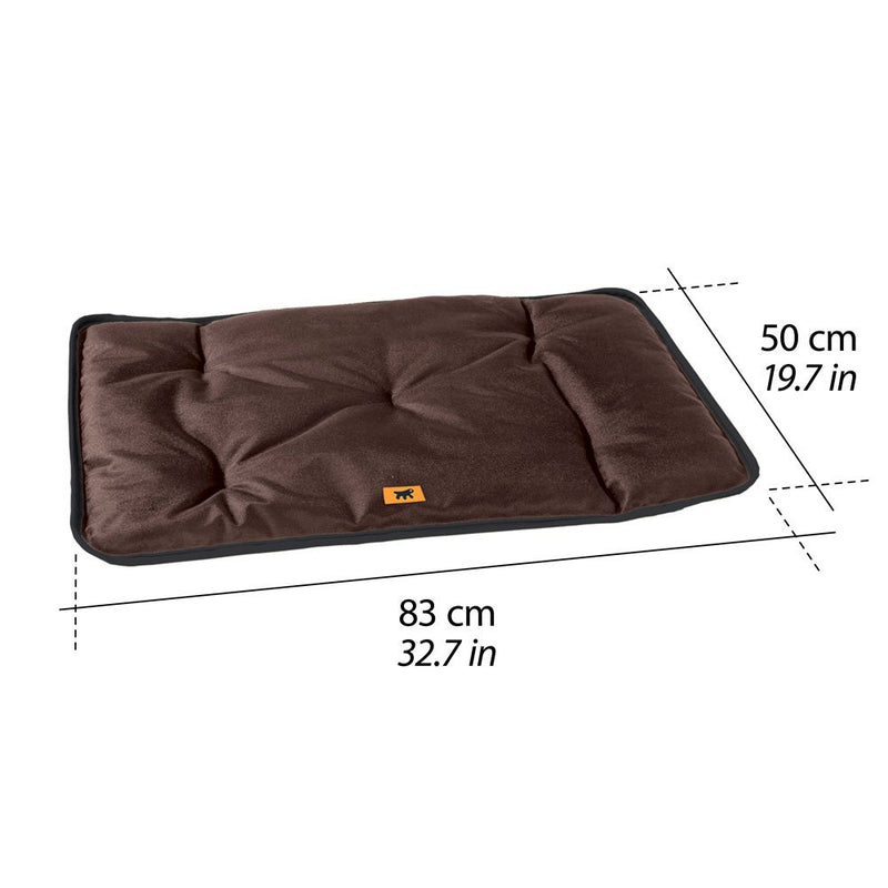 Ferplast Jolly 85 Dog Bed, 85 x 50 cm, Brown - PawsPlanet Australia
