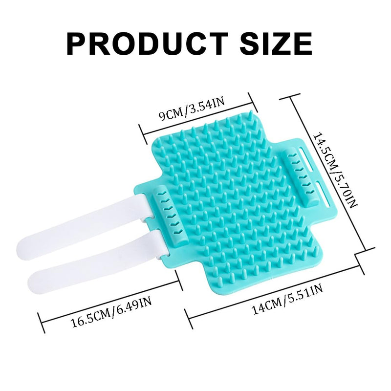 Tadipri Grooming Brush Cat, Massage Corner Cat Brush, Corner Massage Comb, Cat Corner Grooming Brush, with Strap, Suitable for Long Table Legs of 4-10 cm (Mint Green) - PawsPlanet Australia