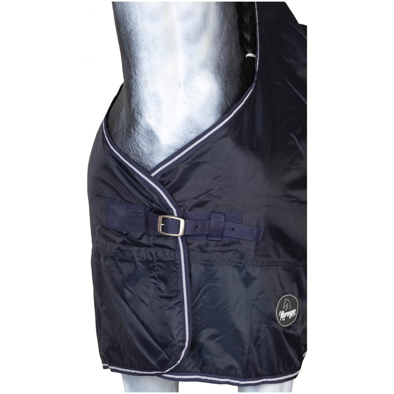 Marengos - Rain blanket 420D Economic | light horse blanket for rain | breathable & waterproof | Pasture blanket with cross straps | Outdoor blanket for horses | 115cm in night blue 115cm - PawsPlanet Australia
