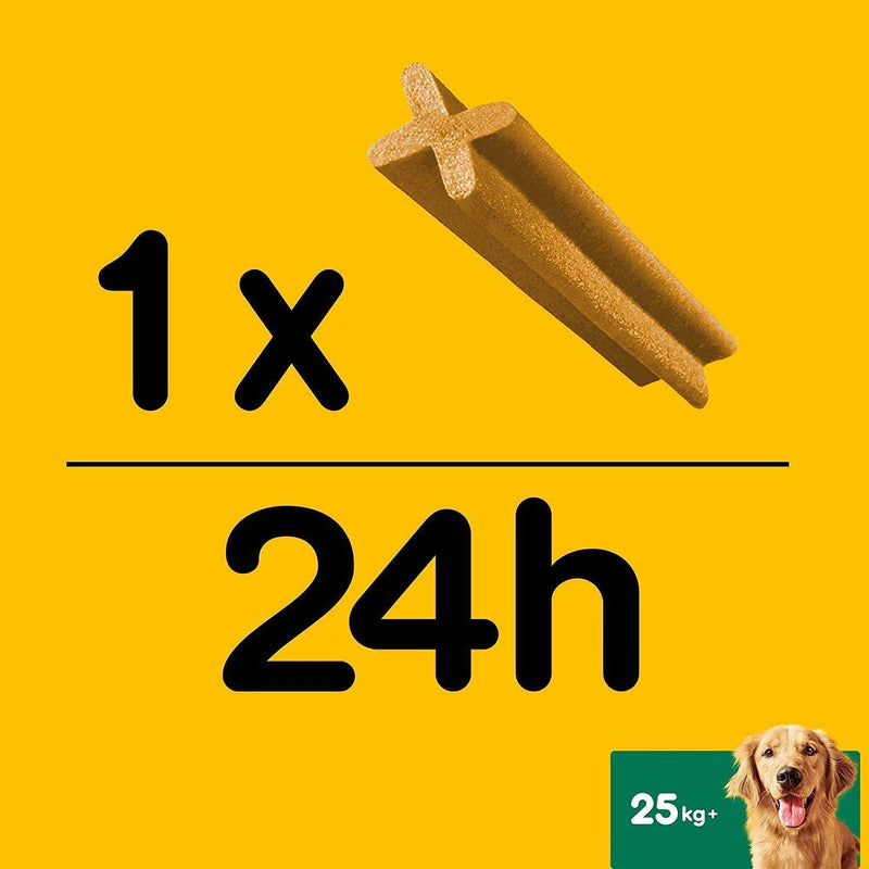 Pedigree DentaStix - Daily Dental Chews For Large Dogs 25 kg+, 70 Sticks 7 Count (Pack of 10) - PawsPlanet Australia