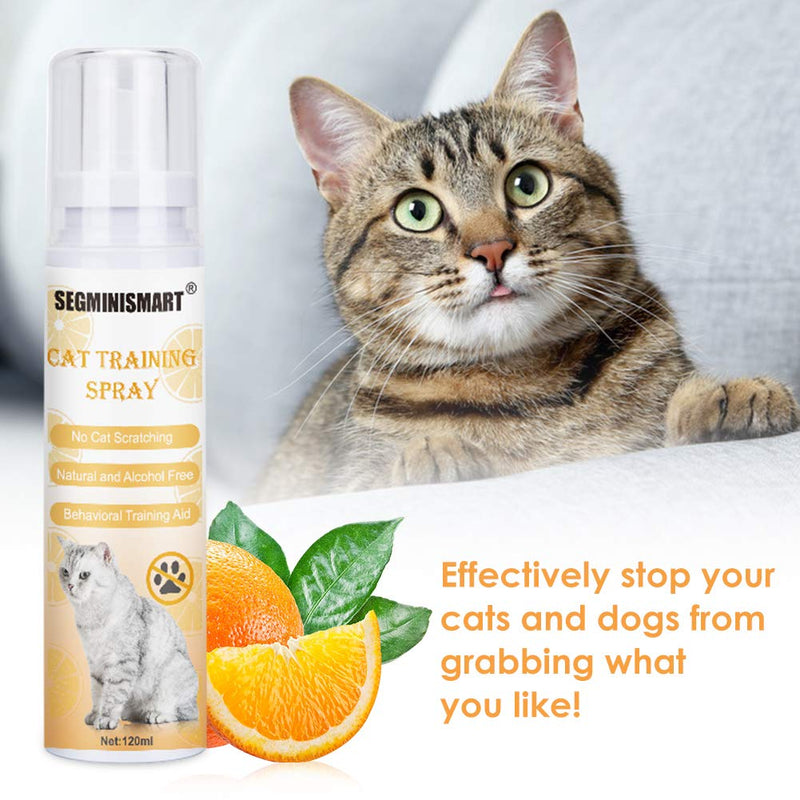 SEGMINISMART Cat Scratch Deterrent Spray, Cat Training Spray, Cat Scratching Training Spray, Suitable for Plants, Furniture, Floors - PawsPlanet Australia