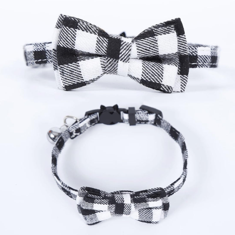 Cat Collar, Cat Collar with Safety Clasp and Bell, Cat Collars With Bow Tie, Elastic Cat Collar, for Girls and Boys Kittens - PawsPlanet Australia