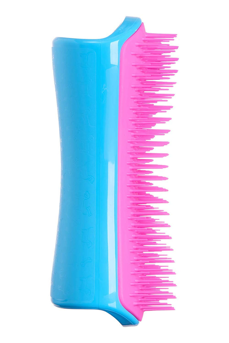 Pet Teezer, De-Shedding and Dog Grooming Brush, Blue And Pink - PawsPlanet Australia