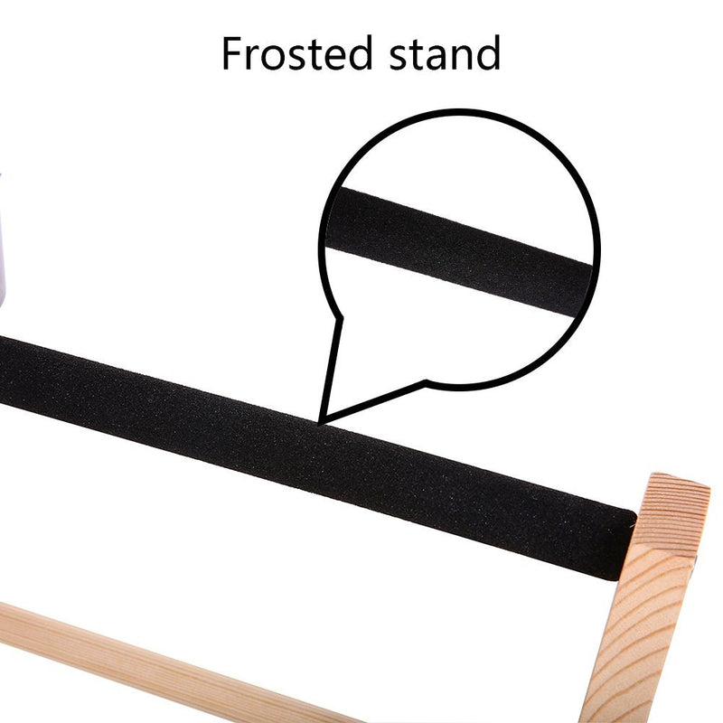 QBLEEV Parrot Play Wood Stand Bird Grinding Perch Table Platform Birdcage Feeder Stands with Feeder Dish Cup Portable Table Playstand for Small Cockatiels, Conures, Parakeets, Finch - PawsPlanet Australia