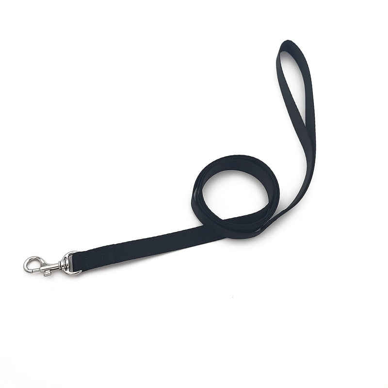 MCKhome 1.2M Soft Nylon Pet Leash Pet Walking Training Traction Leash Small Medium Dogs Cats Puppy Traction Rope Basic Pet Leashes (Black) Black - PawsPlanet Australia