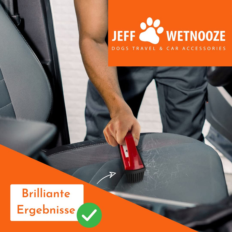 Jeff Wetnooze Silicone Brush Black, Lint Brush and Pet Hair Remover for Upholstery, Car Seats, Carpets and Clothing Plus Grooming (Black) - PawsPlanet Australia