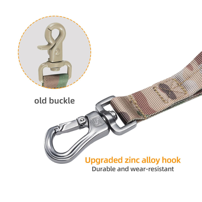 EXCELLENT ELITE SPANKER Tactical Bungee Dog Leash Military Leash Dogs Elastic Brown Black Dog Leash Walk Training Leash (Camouflage) Camouflage - PawsPlanet Australia