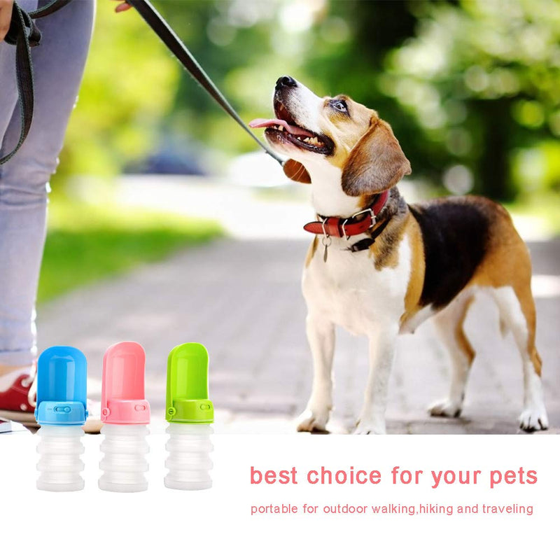 [Australia] - VNFOX Foldable Water Bottle for Dogs,Dog Travel Water Bottle,Portable Pet Water Bottle with Collapsing Bowl for Travel, Walking, Hiking Outdoor Activities 2Packs 