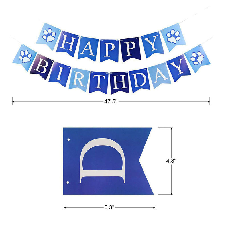 Dog Birthday Hat Bandana - Dog Birthday Party Supplies Birthday Dog Hat with Numbers Dog Scarf Bow and Happy Birthday Banner Set - PawsPlanet Australia