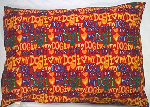 LARGE 37" x 27" Dog Bed Pillow Cover - Washable Cover/Removable ZIP - Random Colors- PET CUSHION COVERS only - PawsPlanet Australia