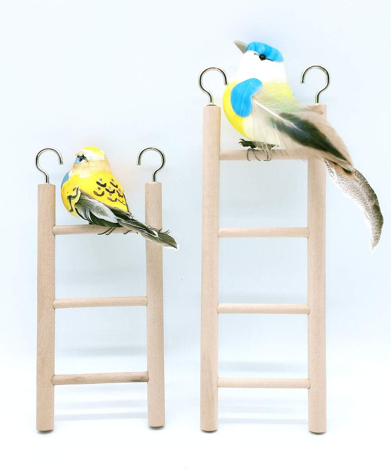 2pcs Wooden Ladder for Bird Parrot Ladder Cage Climbing Toy Birdie Basics (3 Step & 4 Step) - PawsPlanet Australia