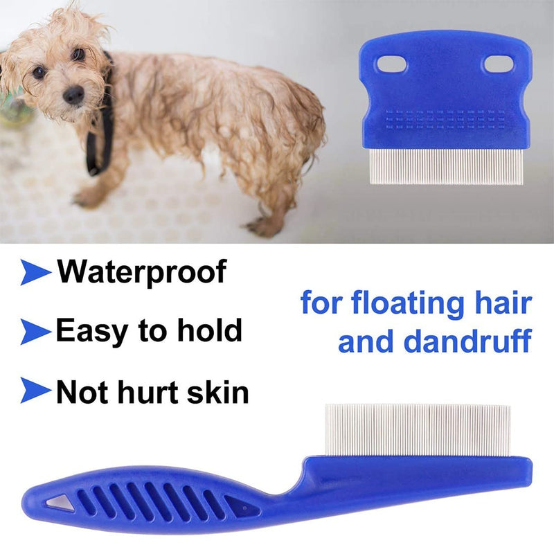 CUHZA Cat Dog Flea Comb, Pack of 3 Flea Combs for Cats, Lice Comb Dust Comb, Pet Tear Stain Remover Comb Set Pet Dog Cat Care Comb, Professional Flea Comb for Dogs and Cats - PawsPlanet Australia