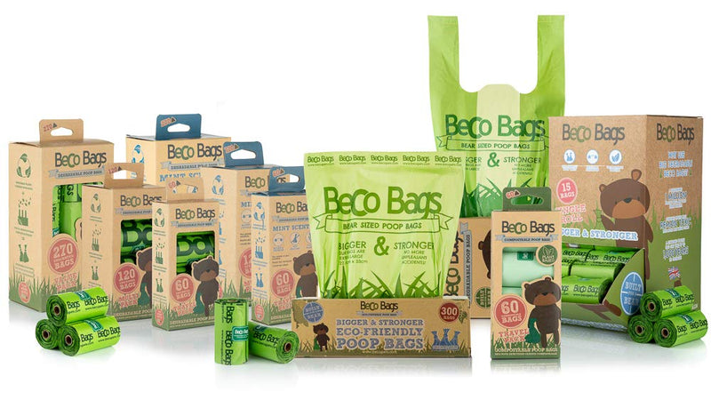 [Australia] - Beco Bags Dog Waste Bags Extra Thick and Strong Poop Bags for Dogs, Leakproof, Anti-Tear, Degradable Value Pack (270 Bags) X 