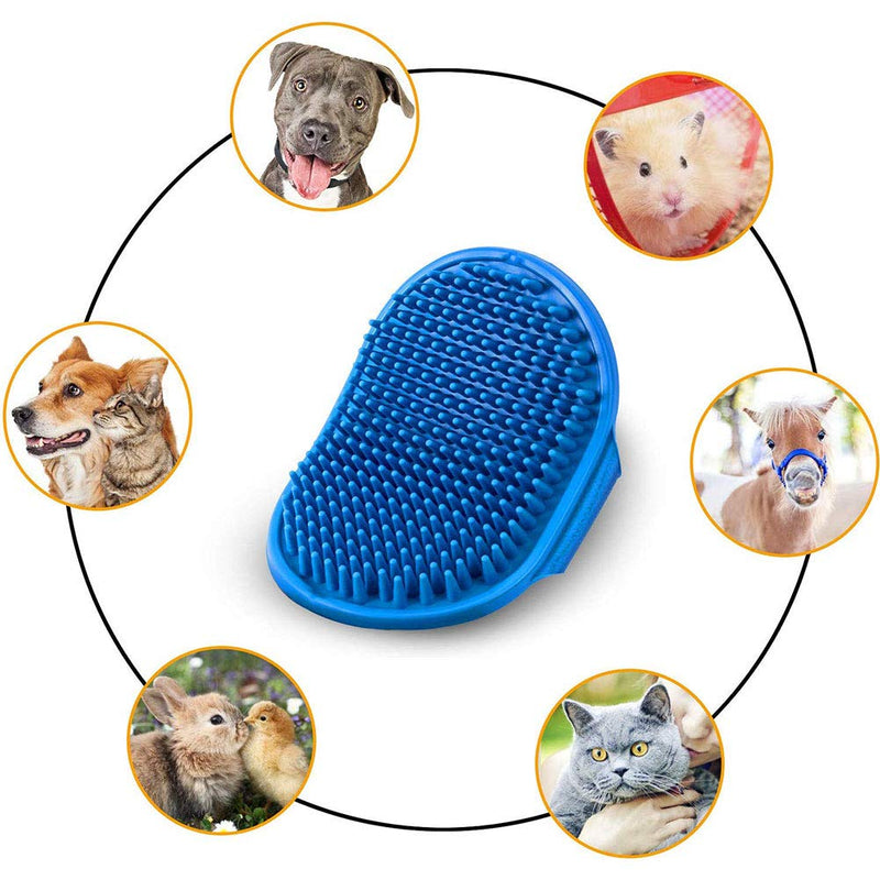 FANTESI 3 Pcs Dog Grooming Brush, Rubber Pet Bath Brush Massage Brush Washing Brush Shampoo Brush for Dogs and Cats with Short or Long Hair - PawsPlanet Australia