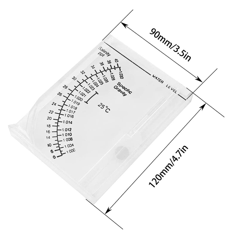 NGe Digital Salinity Tester for Salt Water-Waterproof Salinity Meter 4.7inx3.5in/120mmx90mm(Length x width) - PawsPlanet Australia