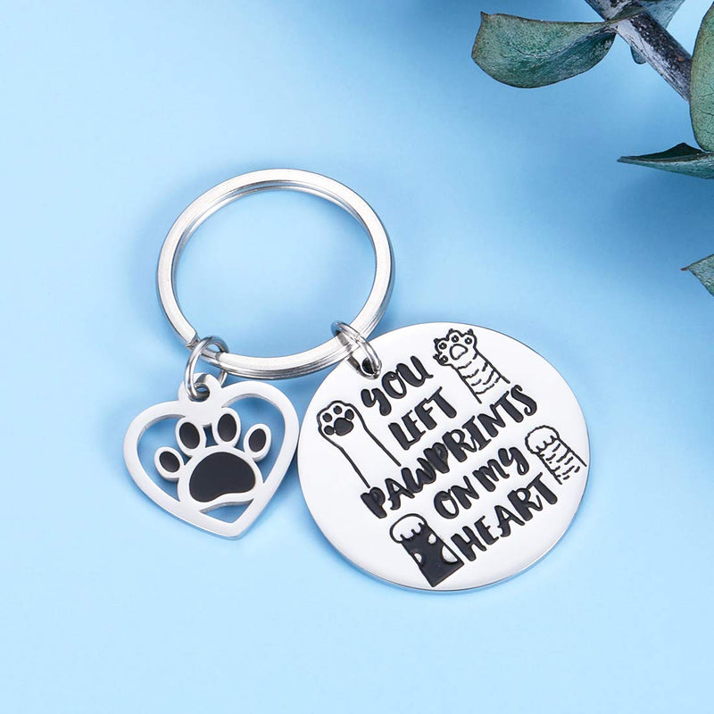 [Australia] - Pet Memorial Keychain for Loss of Dog Cat Sympathy Gifts for Dog Mom Men Remembrance Key Chain Jewelry for Women Men Friends Kids Coworker Family Dog Cat Passed Away Gifts 